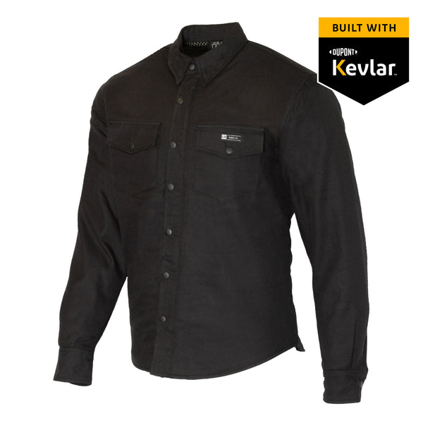 MERLIN - AXE BLACK RIDING SHIRT BUILT WITH KEVLAR®