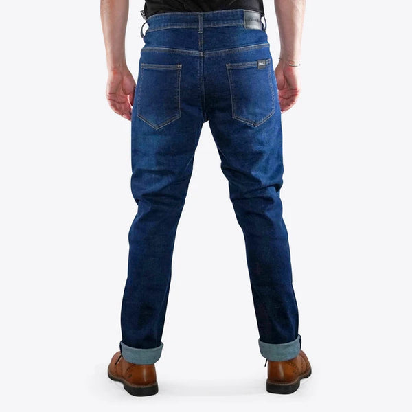 Crule Moto Armoured Denim Riding Jeans AA - Indigo