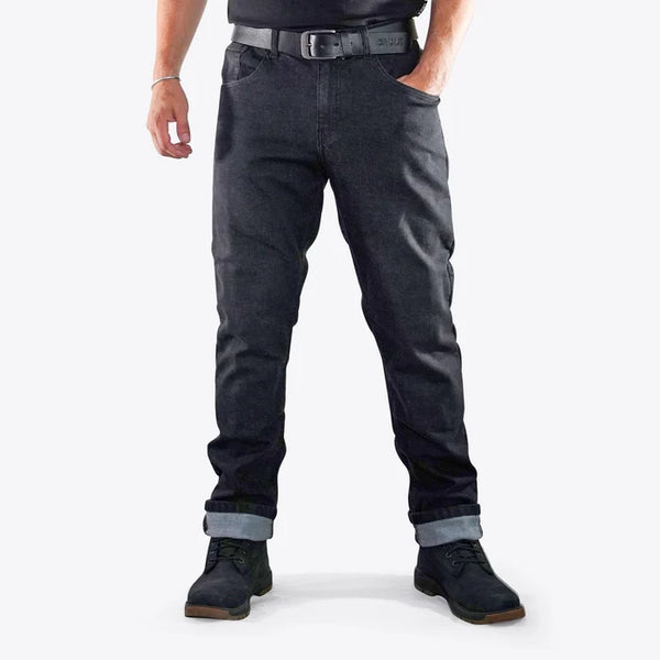 Crule Moto Armoured Denim Riding Jeans AA - Indigo