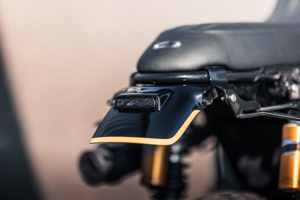 Poulson custom Fork covers to fit Triumph as seen on the 'Jackal'