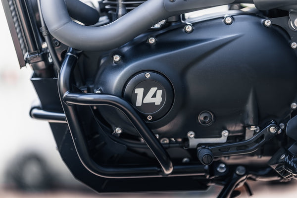 Triumph points and clutch covers as seen on the 'Jackal'