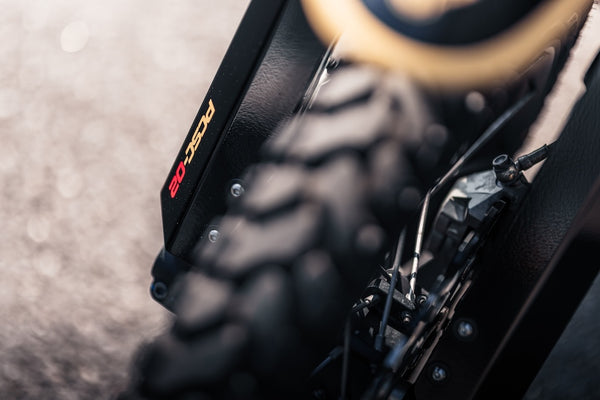 Poulson custom Fork covers to fit Triumph as seen on the 'Jackal'