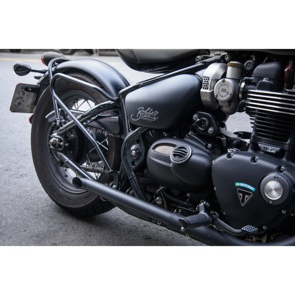 Motone Bobber/Speedmaster Pannier/Luggage Rails - Pair - Black