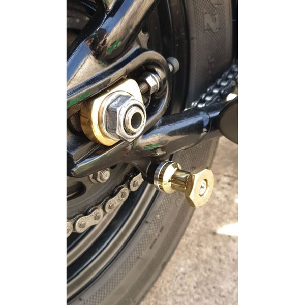Motone Brass Bobbins - Paddock Stand