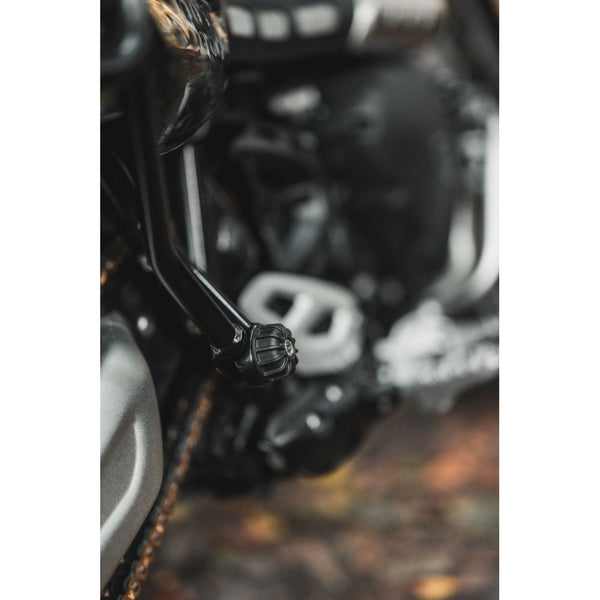 Motone Forged Passenger Peg Deletes Black