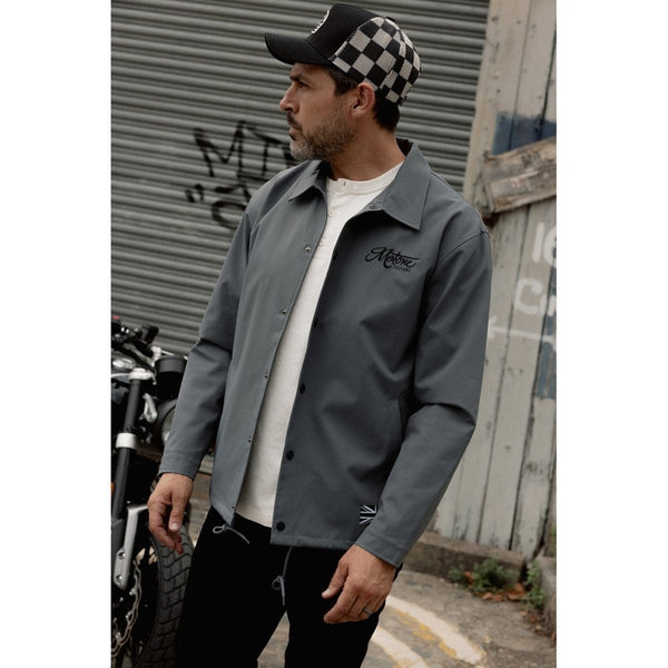 Motone Coach Jacket - Grey - Large Size: Large