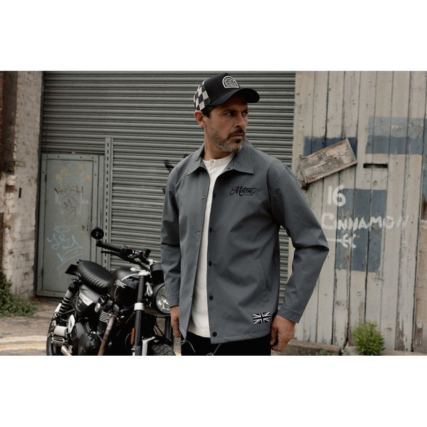 Motone Coach Jacket - Grey - Large Size: Large