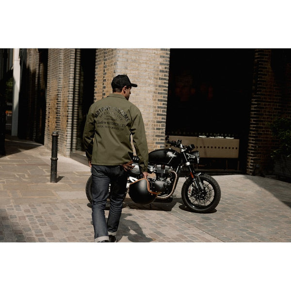 Motone Coach Jacket - Olive Green/Black - Large Size: Large