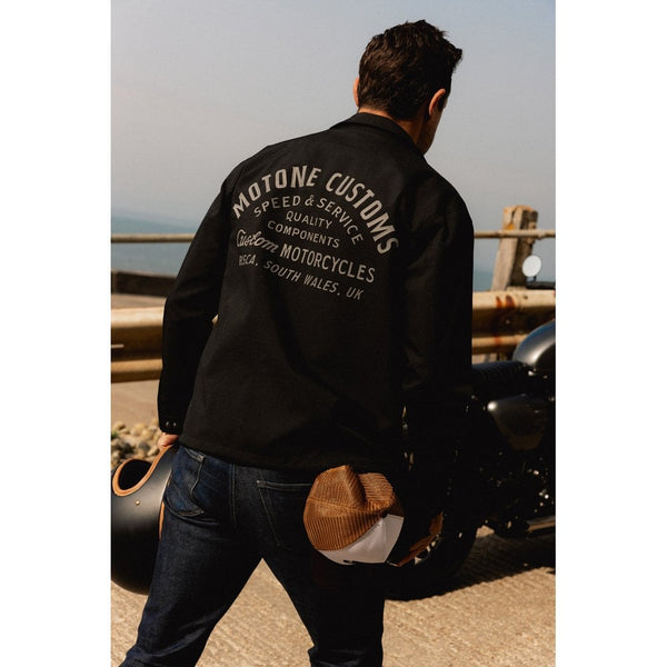 Motone Coach Jacket - Black/Stealth - Large Size: Large