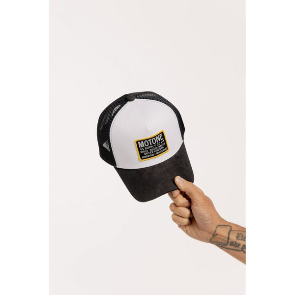 Motone COTTINPICKIN Trucker Cap - White Cotton Custom Patch