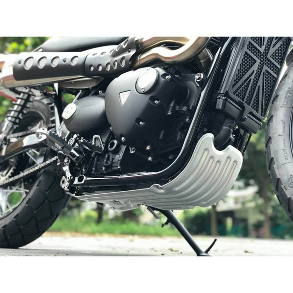 Motone Defender - Sump Guard - Clear Anodised