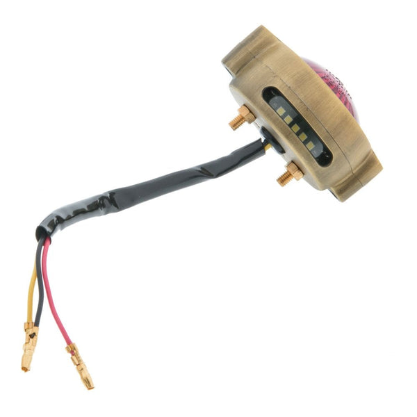 Motone Eldorado Tail Light - LED - Brushed Brass