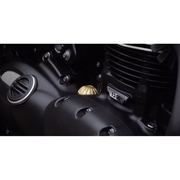 Motone Engine Oil Filler Cap - Roswell - Brass