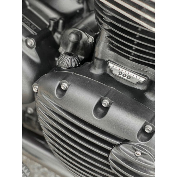 Motone Engine Oil Filler Cap - Roswell - Solid Black