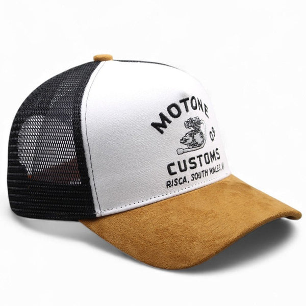 Motone ENGINEHEAD Trucker Cap - Suede Peak