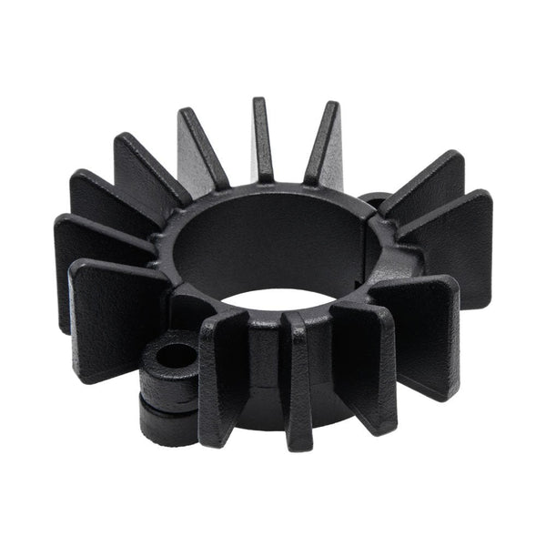 Motone Finned Exhaust Clamps - LC - Black Finish