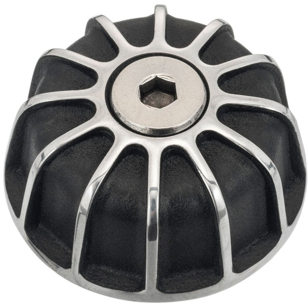 Motone Gemini - Black/Polish Bar End Finishers