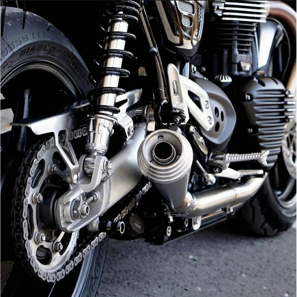 Motone Gladius - Speed Twin/Thruxton Chain Guard - Brushed Finish