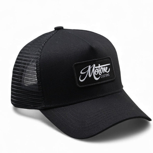 Motone LOGO PATCH Trucker Cap - Black