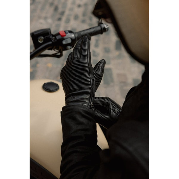Motone JAEGER Gloves - Aniline Black - Large Size: Large