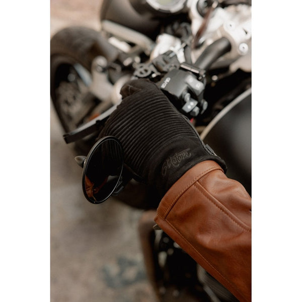 Motone Jaeger Gloves - Nubuck Black - Large Size: Large