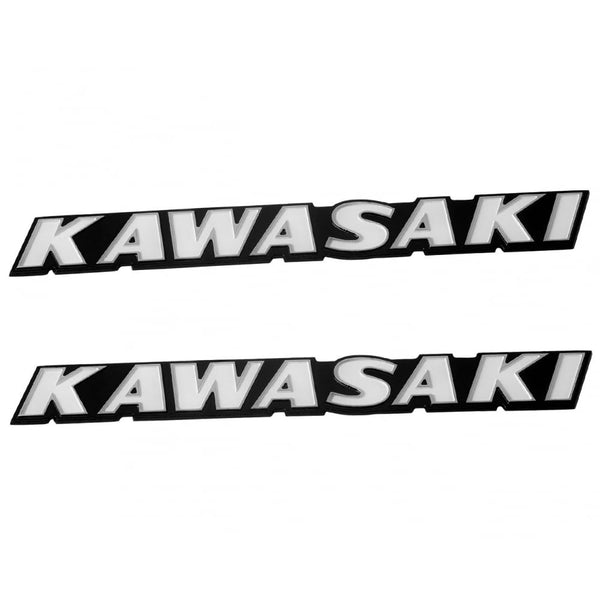Motone Kawasaki Classic Z Style Side Panel/Petrol Tank Badge Set - Bil