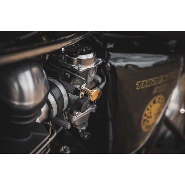 Motone Knurled Choke Knob - Brass