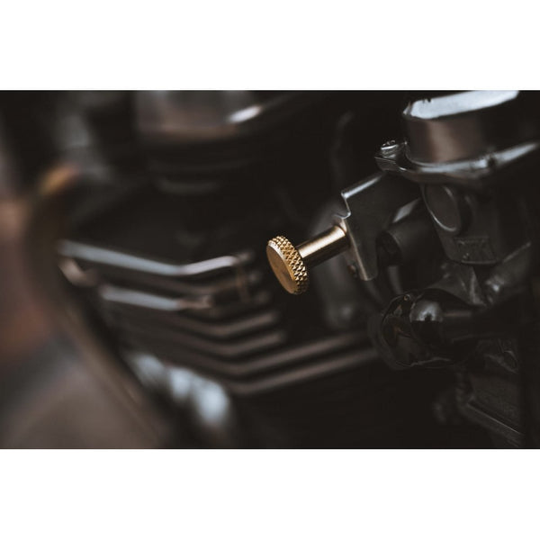 Motone Knurled Choke Knob - Brass