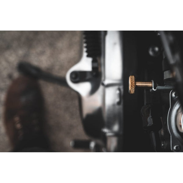 Motone Knurled Choke Knob - Brass