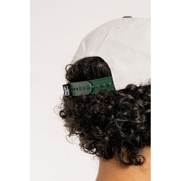Motone LUCKY7 5-Panel Cap - Ecru/Green