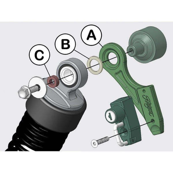 Motone Helmet Lock 2.0 Kit - For Liquid Cooled Bonneville
