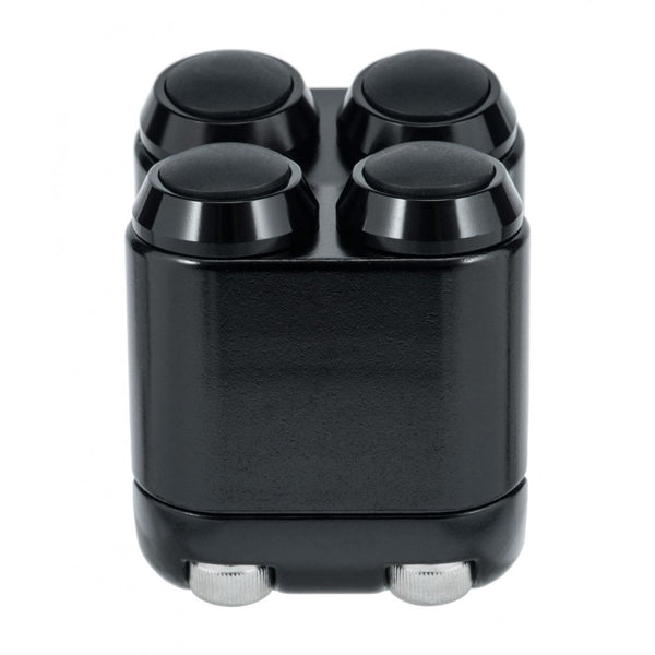Motone The Quad Micro Switch Button Housing - One Inch Handlebar - Bla