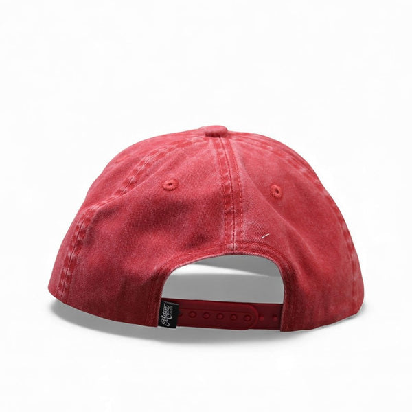 Motone OLD SPARKY 5-Panel Cotton Twill Hat - Red Washed Cotton