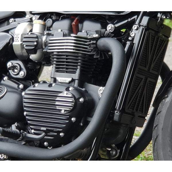 Motone Points ACG Cover - Ribbed - Black/Polished Rib Contrast Finish