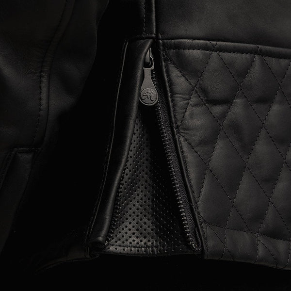 Motone Revolver Leather Jacket (Black) - Extra Large Size: Extra Large