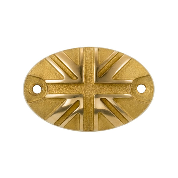 Motone RE 350 Brake Res Cap - Brass Union Jack