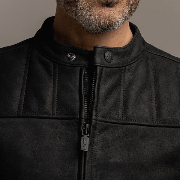 Motone Shogun Leather Jacket (Black) - Extra Large Size: Extra Large