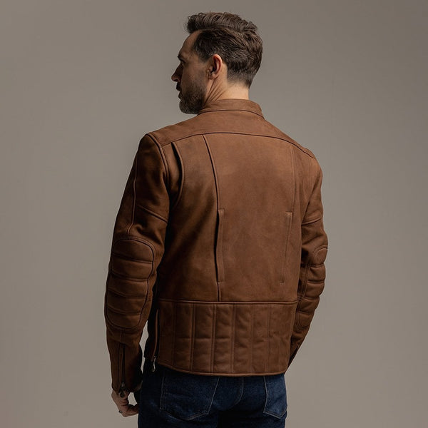 Motone Shogun Leather Jacket (Mahogany) - Extra Large Size: Extra Larg