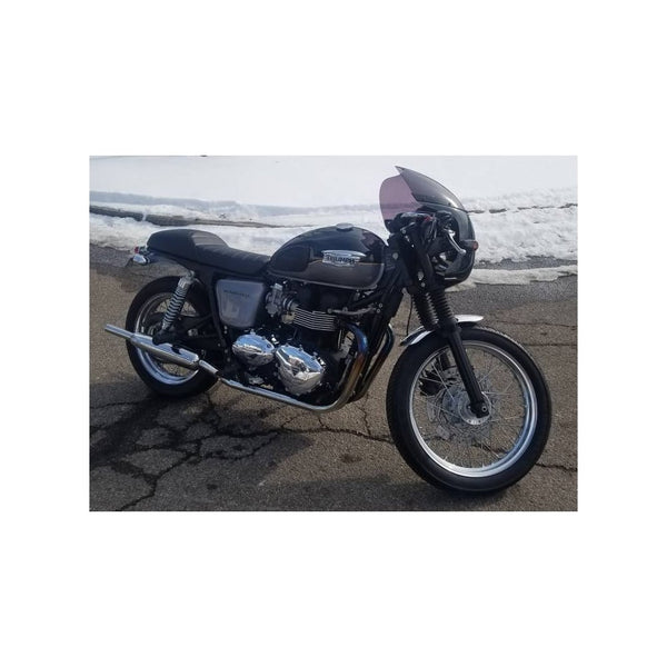 Motone Shorty - Bobbed Front Mudguard/Fender- Spoke Wheels - Polished