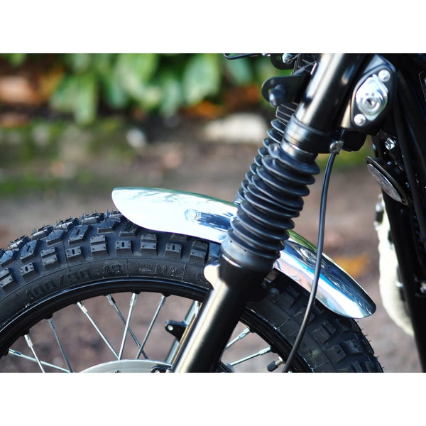 Motone Shorty Front Mudguard/Fender - Polished Aluminium - LC Bikes