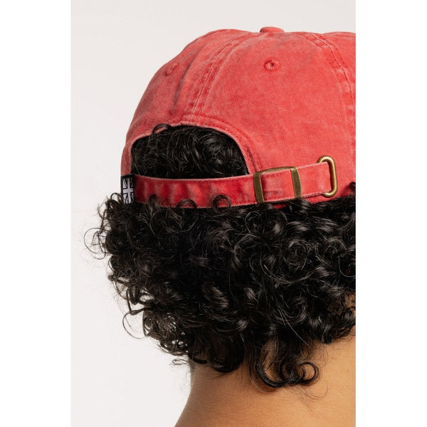 Motone SMOKER - 6-Panel Vintage Cap - RED Washed Cotton