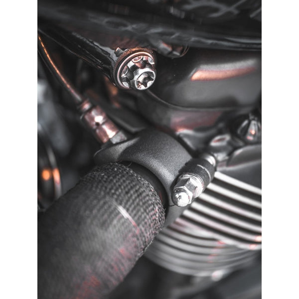 Motone Stealth Exhaust Clamps - Black