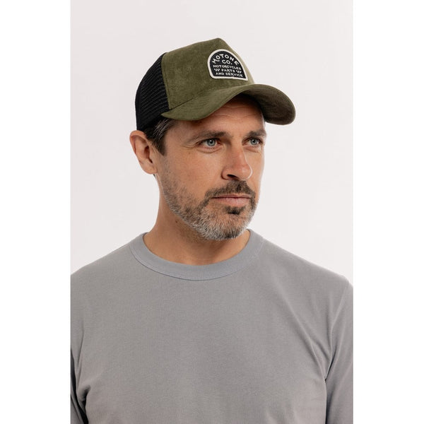 Motone SUEDEHEAD Trucker Cap - OLIVE