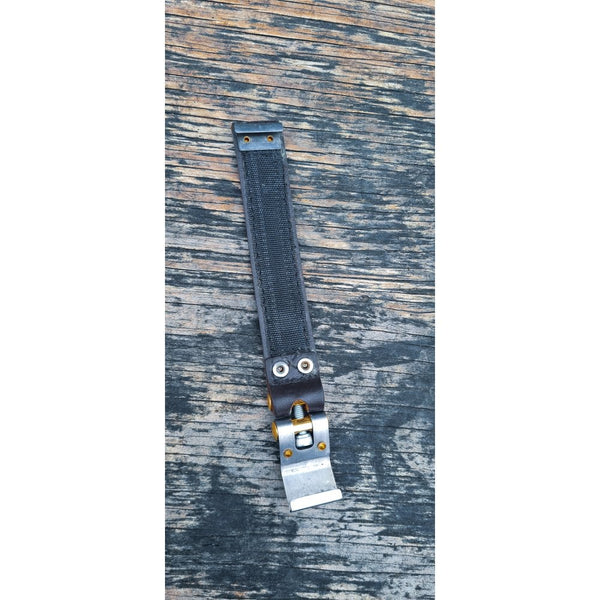 Motone Beltane Bobber Battery Strap BROWN Leather & Brass