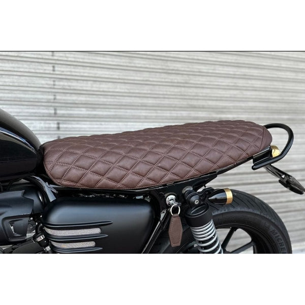 Motone Blackadder Seat - Tobacco Brown Street Twin/T120/T100/Street S