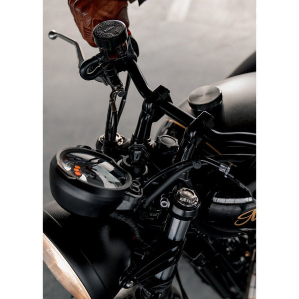 Motone Godfather Yoke Nut - Titanium - LC - BLACK