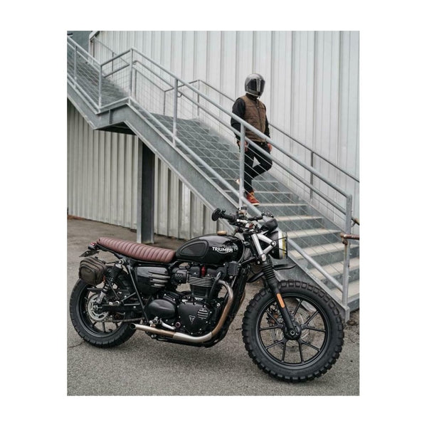 Motone The Viper- Low Profile Skinny Ribbed Seat - Tobacco Brown