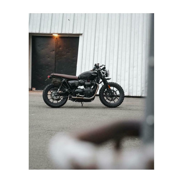 Motone The Viper- Low Profile Skinny Ribbed Seat - Tobacco Brown
