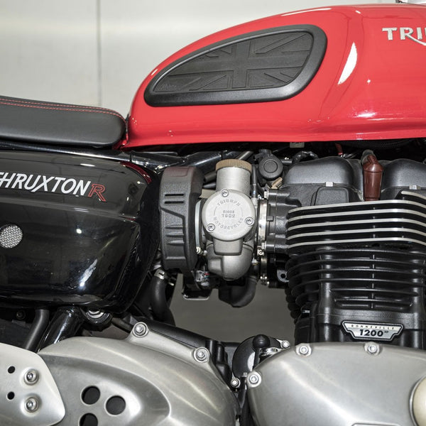 Motone Zephyr BOBBER/Thruxton Intake Covers -Black