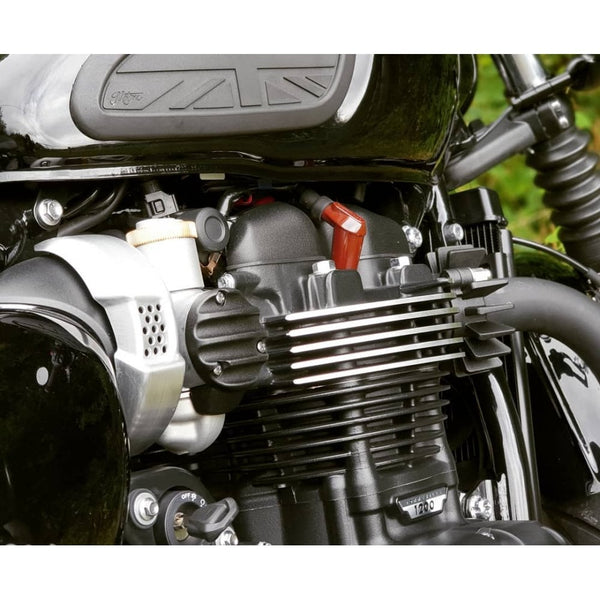 Motone Carb Cover 1200 Ribbed Black